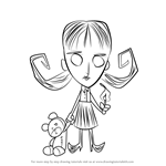 How to Draw Willow from Don't Starve