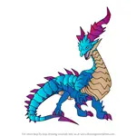 How to Draw Mercury Dragon from Dragalia Lost