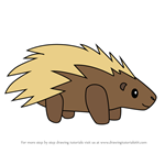 How to Draw Porcupine from Dumb Ways To Die