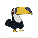 How to Draw Toucan from Dumb Ways To Die