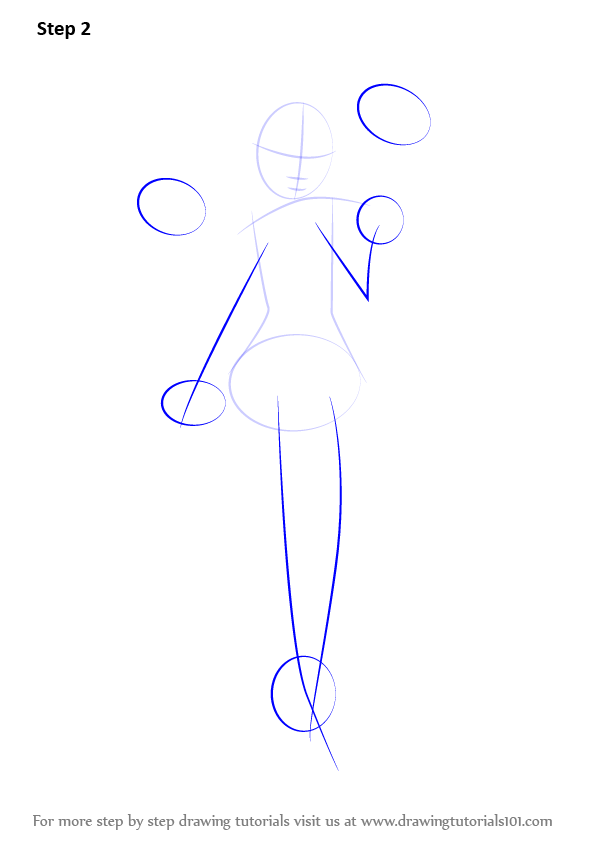 Step by Step How to Draw Eve from Elsword : DrawingTutorials101.com