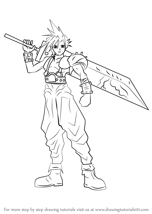 ArtStation  Cloud strife drawing