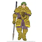 How to Draw Bors from Fire Emblem