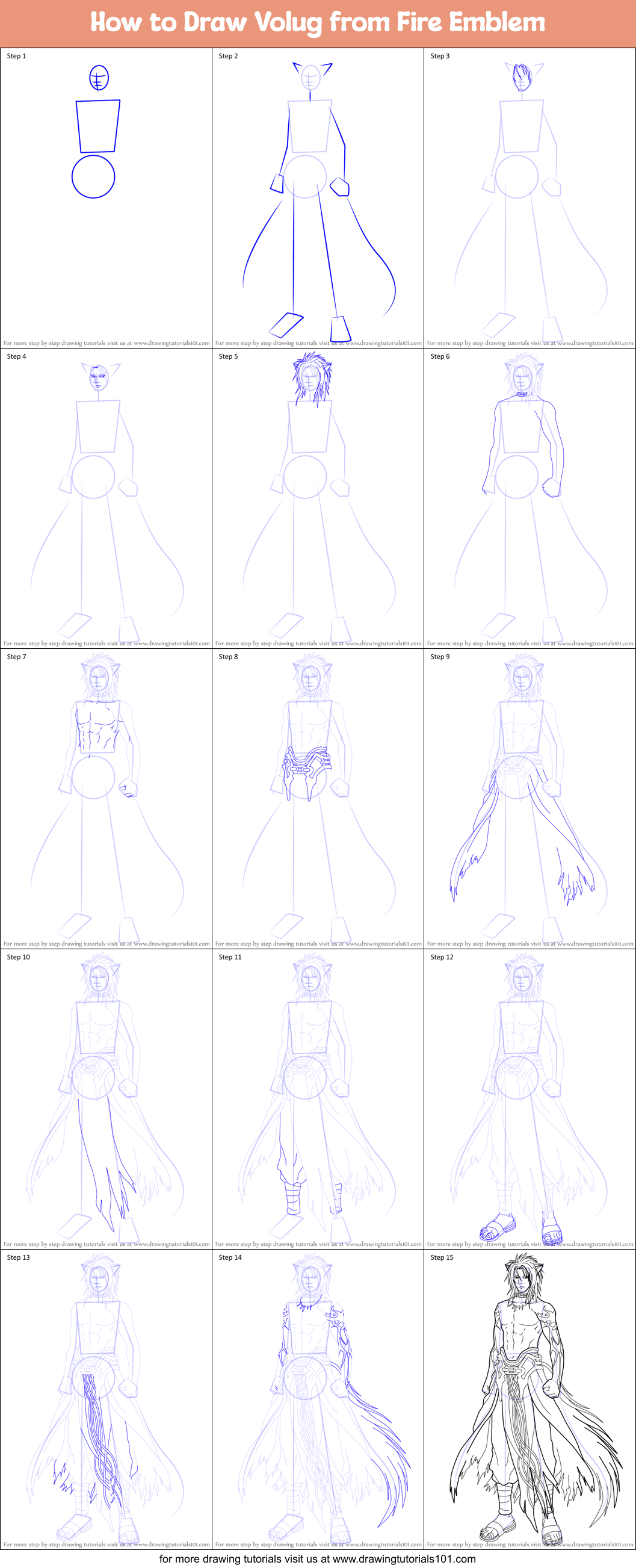 How to Draw Volug from Fire Emblem Printable Step by Step