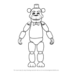 How to Draw Freddy Fazbear from Five Nights at Freddy's