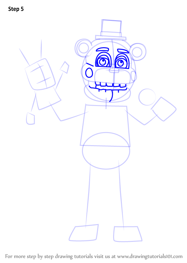 Learn How to Draw Funtime Freddy from Five Nights at Freddy's (Five