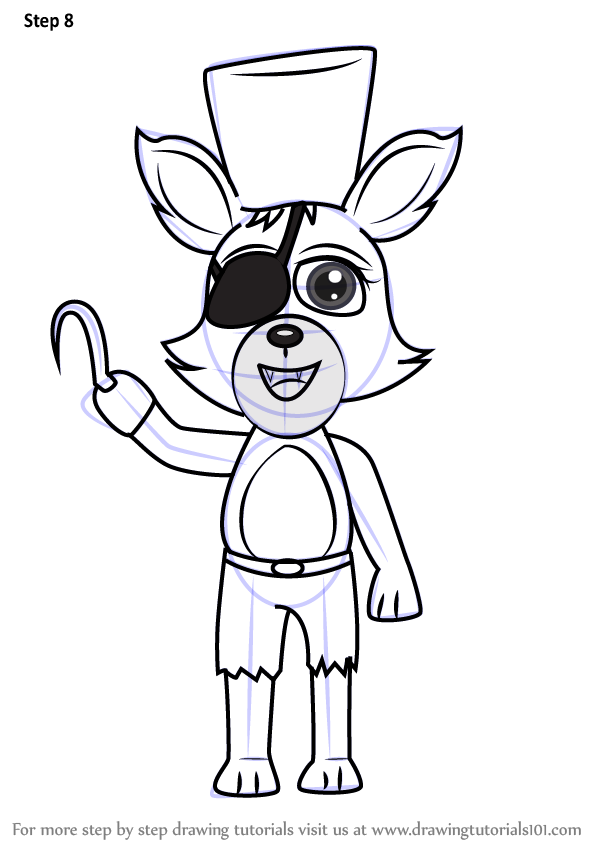  Learn How to Draw Kawaii Foxy from Five Nights at Freddy s 