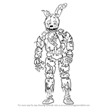 How to Draw Springtrap from Five Nights at Freddy's