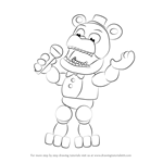 How to Draw Withered Freddy from Five Nights at Freddy's