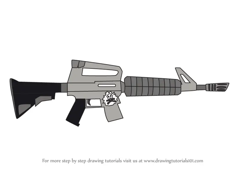 Assault rifle  Doodle style assault rifle  Stock Illustration  77574689  PIXTA