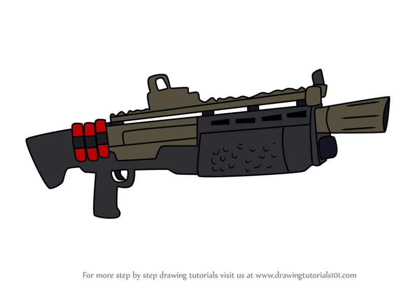 cartoon pump shotgun