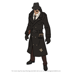 How to Draw Noir from Fortnite