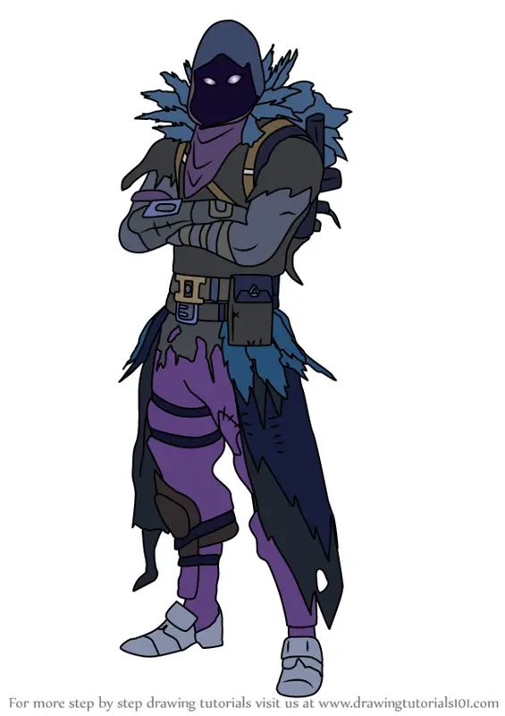 Learn How to Draw Raven from Fortnite (Fortnite) Step by ... - 565 x 800 png 159kB