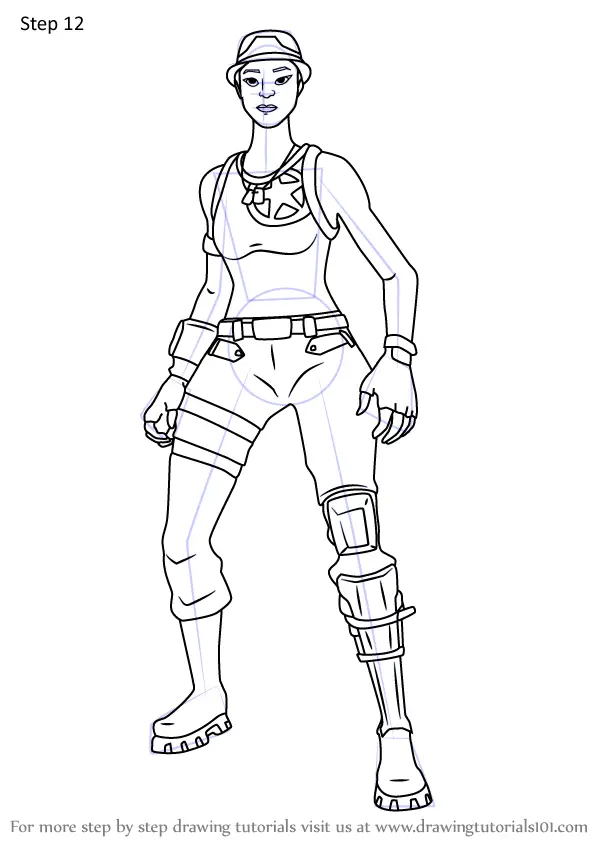 Fortnite Recon Expert Coloring Pages - Coloring and Drawing
