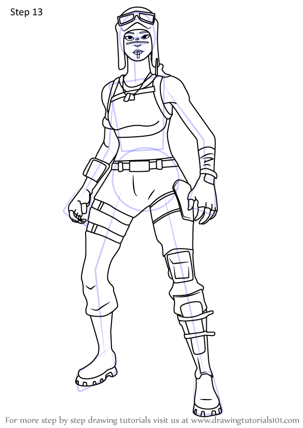 Fortnite Coloring Pages Renegade Raider Coloring And Drawing