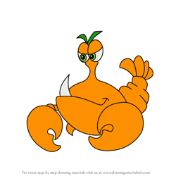 How to Draw Claw from Freddi Fish