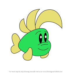 How to Draw Luther from Freddi Fish