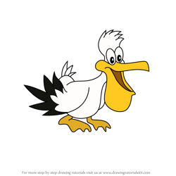 How to Draw Pelican Sam from Freddi Fish