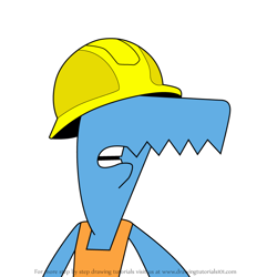 How to Draw Sawfish from Freddi Fish