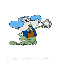 How to Draw Sheriff Shrimp from Freddi Fish