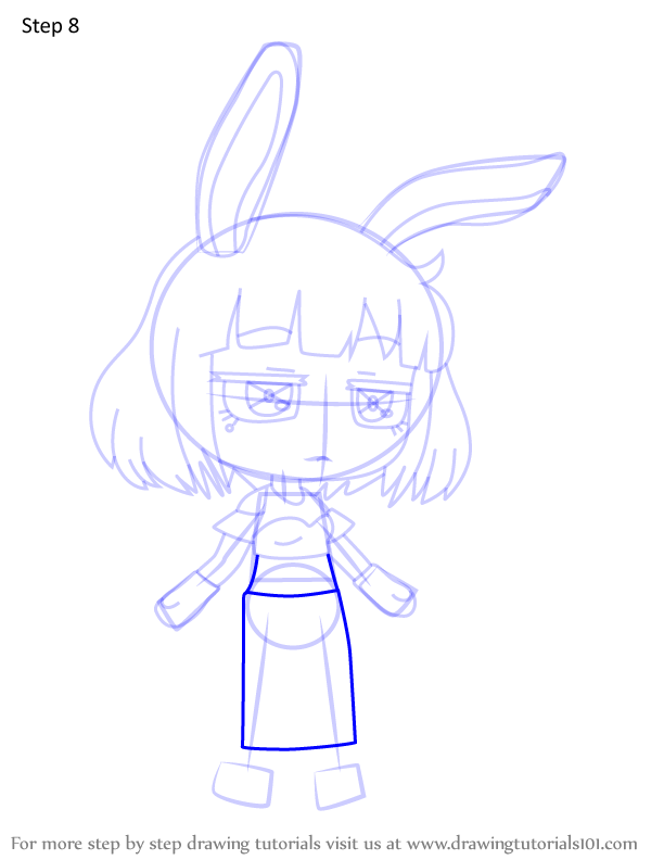 How to Draw Lemo from Gacha Life (Gacha Life) Step by Step