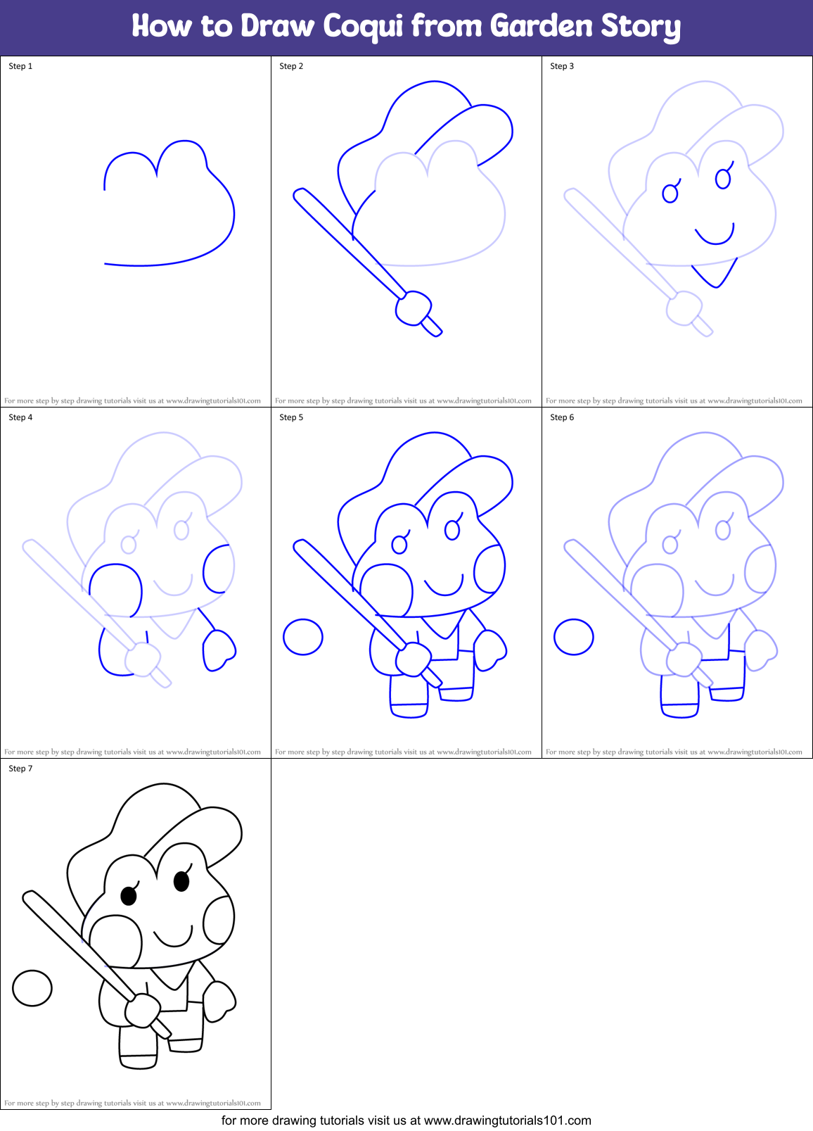 How to Draw Coqui from Garden Story (Garden Story) Step by Step ...