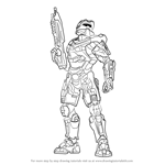 How to Draw Master Chief from Halo
