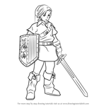 How to Draw Link from Hyrule Warriors