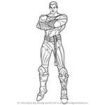 How to Draw Black Adam from Injustice - Gods Among Us