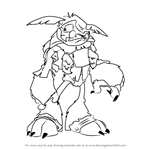 How to Draw Brutter from Jak and Daxter