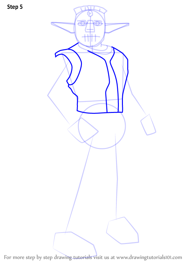 How to Draw Cutter from Jak and Daxter (Jak and Daxter) Step by Step