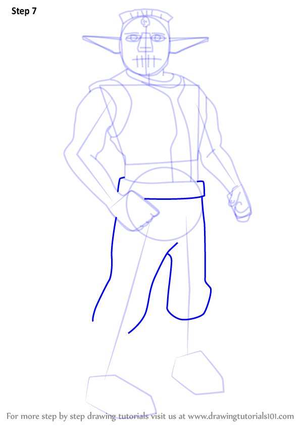 How to Draw Cutter from Jak and Daxter (Jak and Daxter) Step by Step