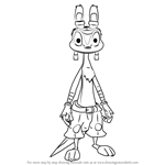 How to Draw Daxter from Jak and Daxter
