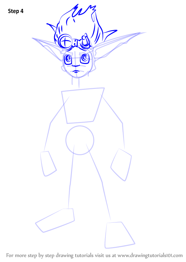 How to Draw Jak from Jak and Daxter (Jak and Daxter) Step by Step