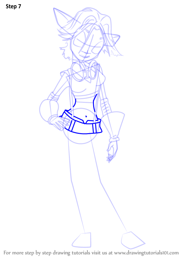 How to Draw Keira from Jak and Daxter (Jak and Daxter) Step by Step