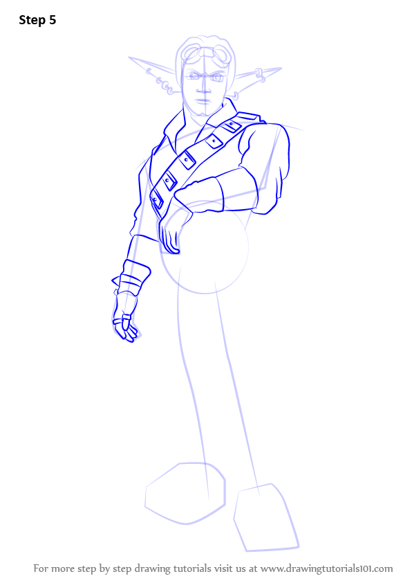 How to Draw Phoenix from Jak and Daxter (Jak and Daxter) Step by Step