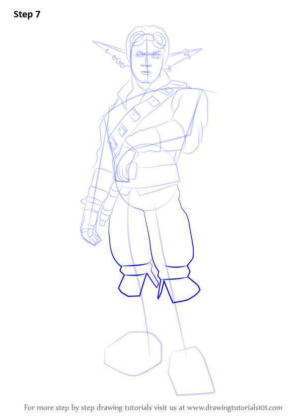 How to Draw Phoenix from Jak and Daxter (Jak and Daxter) Step by Step