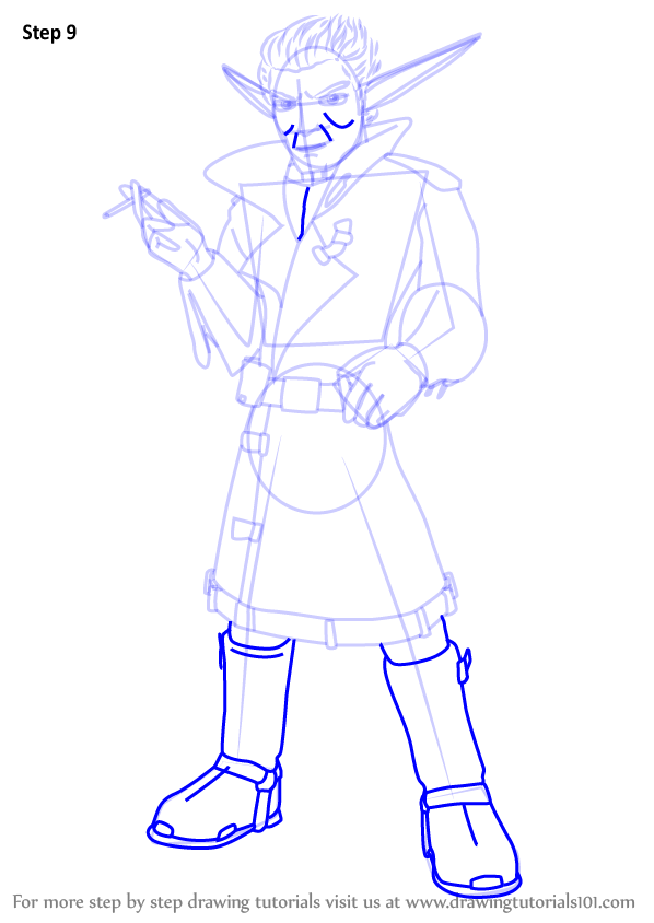 How to Draw Razer from Jak and Daxter (Jak and Daxter) Step by Step