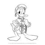 How to Draw Donald Duck from Kingdom Hearts