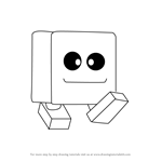 How to Draw Blocky from Kirby