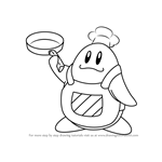 How to Draw Chef Kawasaki from Kirby