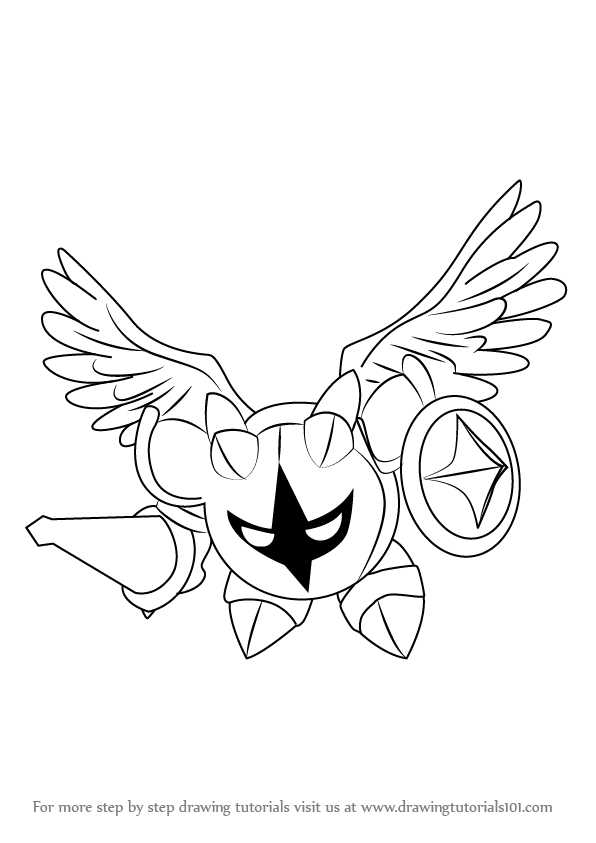 kirby meta knight coloring pages