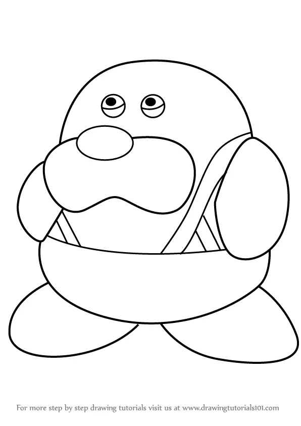 Learn How to Draw Mr. Frosty from Kirby (Kirby) Step by Step : Drawing  Tutorials