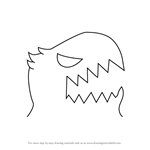 How to Draw Shadowbite from Kirby