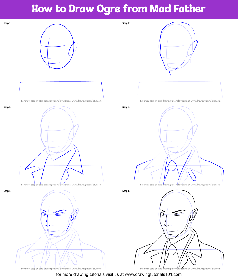 How to Draw Ogre from Mad Father Printable Step by Step