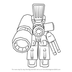 How to Draw Aimflash from Medabots