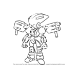 How to Draw Ambiguous 2 from Medabots