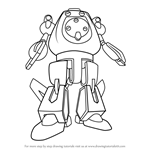 How to Draw Aquamar from Medabots