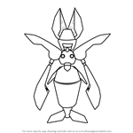 How to Draw Aviking from Medabots