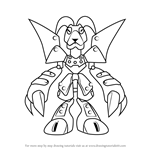 How to Draw Blackram from Medabots